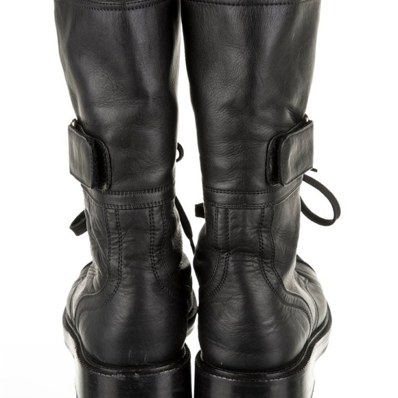 Chanel 2022 Leather Combat Boots - Picture 3 of 5